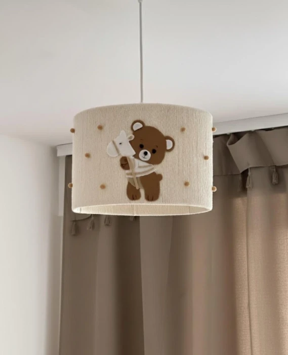 Lampa do pokoju dziecka | abażur handmade Miś