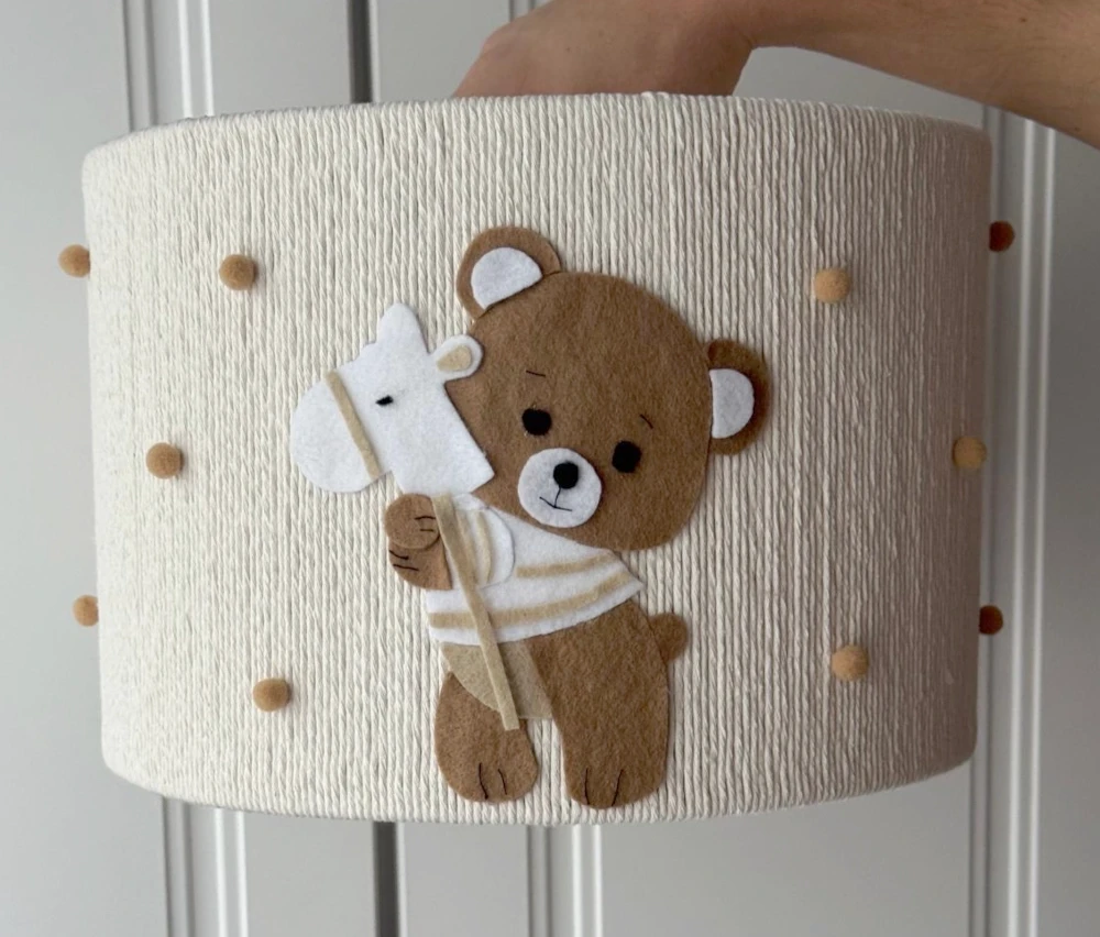 abażur handmade Miś