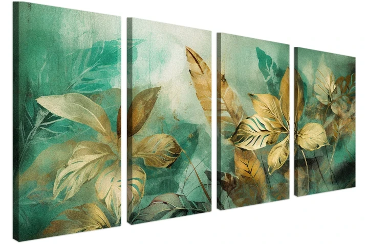 obraz w kolorach zieleni