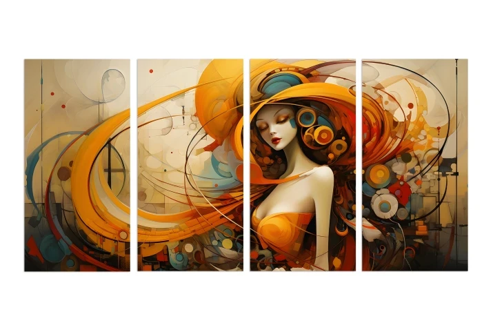 obraz abstrakcyjna kobieta