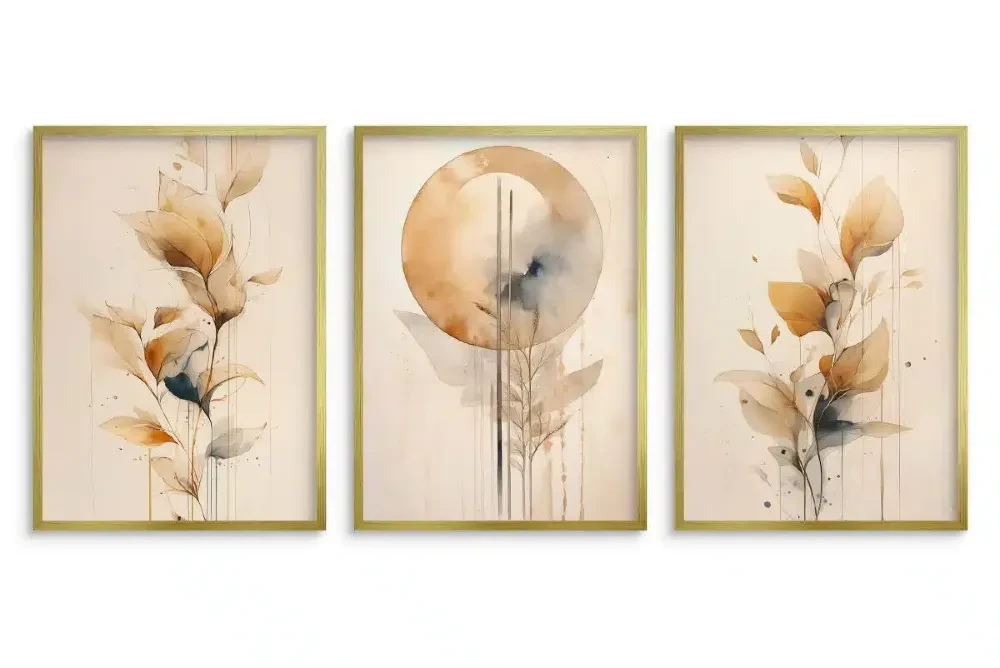 Delikatne plakaty japandi