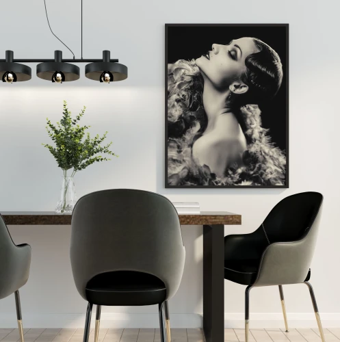 plakat w stylu starego hollywood do salon
