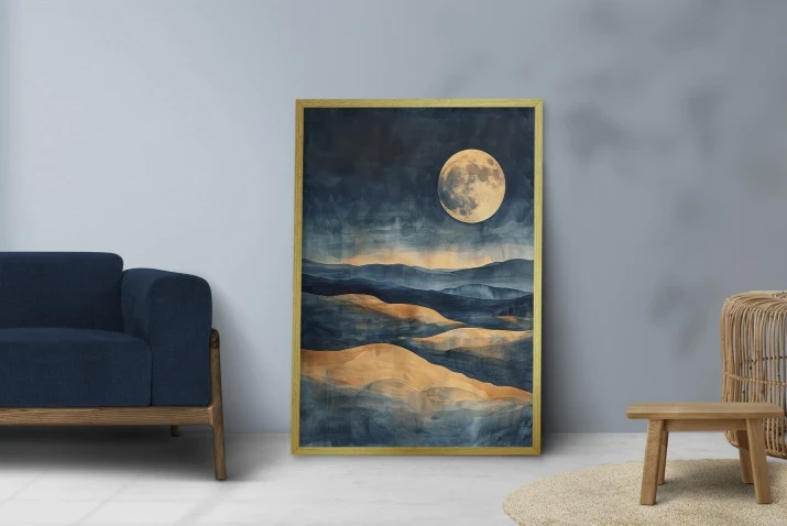 Plakat Księżycowa noc do salonu