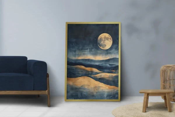 Plakat Księżycowa noc do salonu