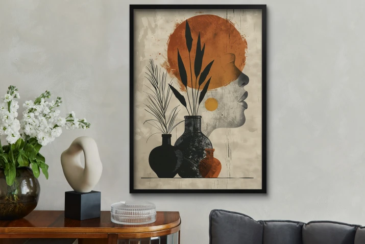 nowoczesny plakat boho do salonu