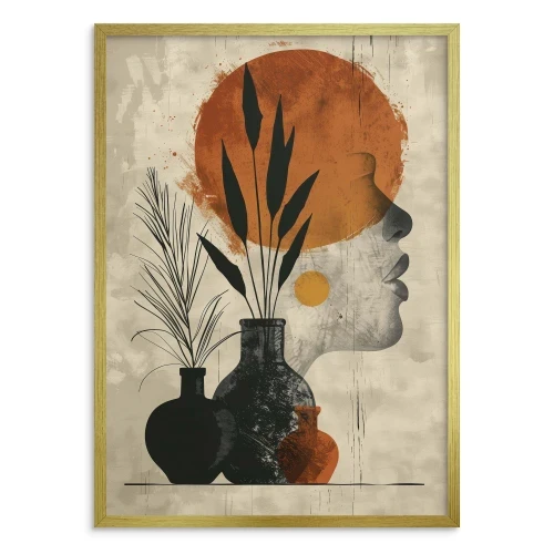 plakat  kobiety i rośliny w wazonach patihome.pl