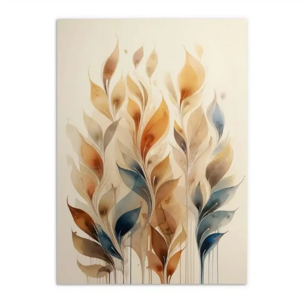 Plakat harmonijne barwy | dekoracja boho do sypialni