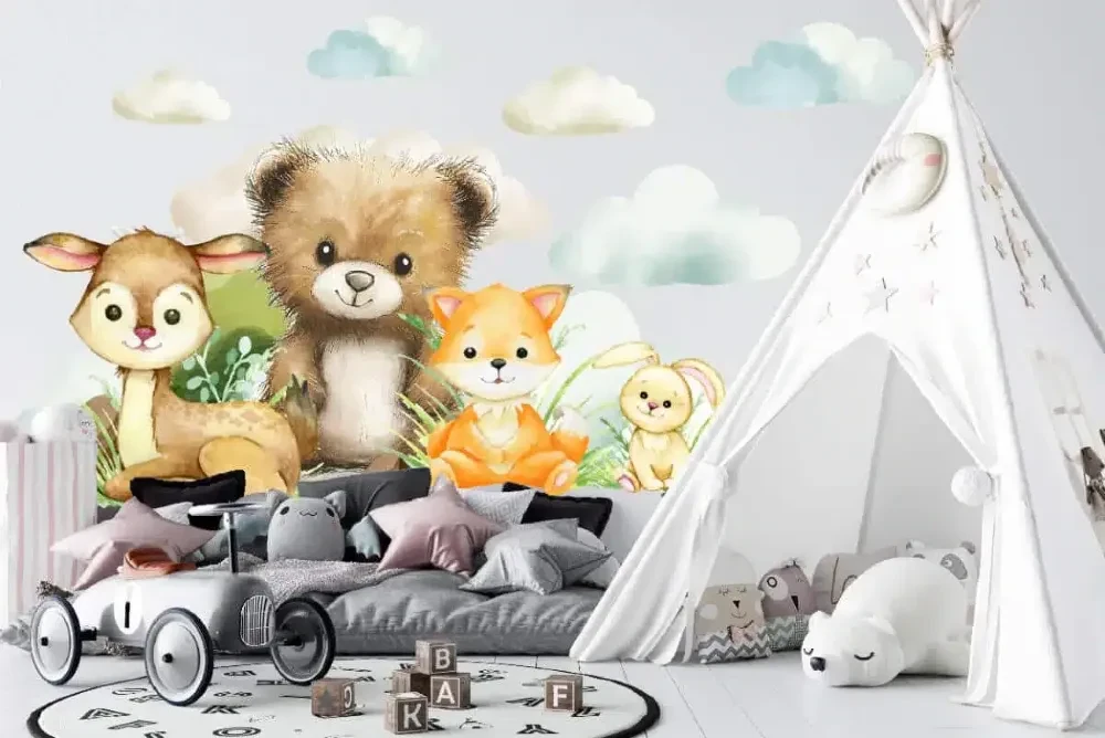 Zestaw naklejek ściennych  do pokoju dziecka