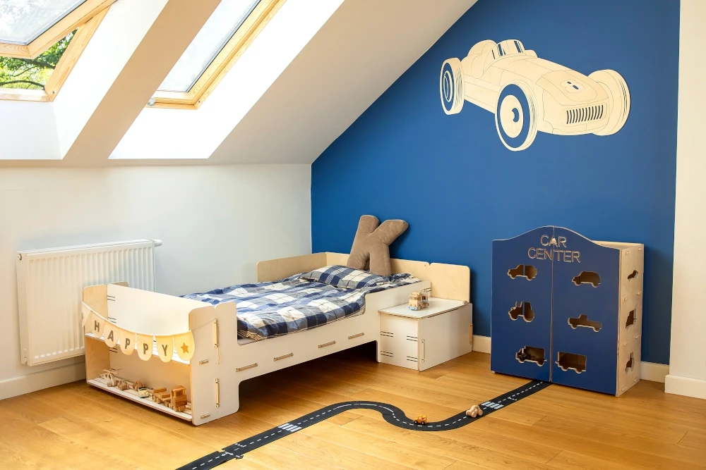 Dekoracja ścienna 3D do pokoju chłopca