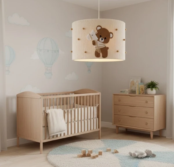 lampa miś pokoj chlopca