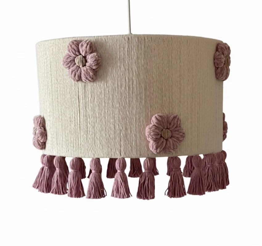 lampa chwosty kwiaty do pokoju dziecka
