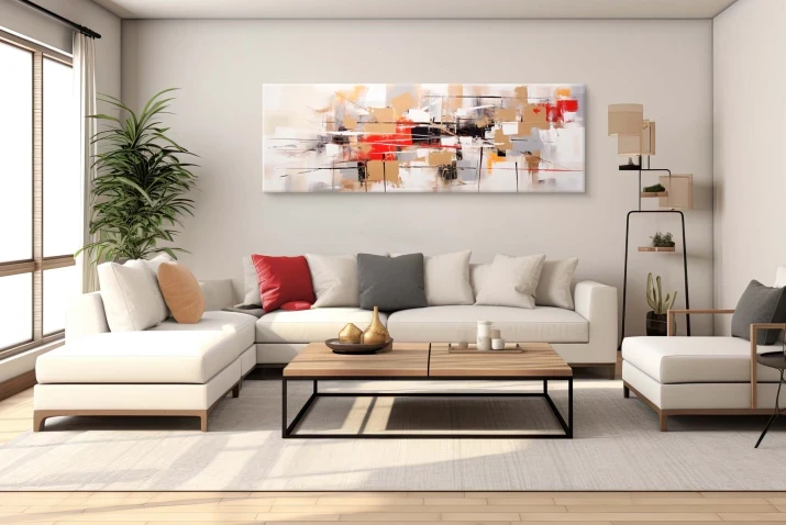 Obraz na płótnie | abstrakcja nad kanapę
