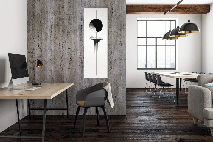 obraz czarno biały do salonu loft