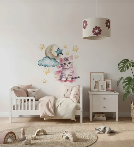 lampa sufitowa handmade kwiaty do pokoju dziecka