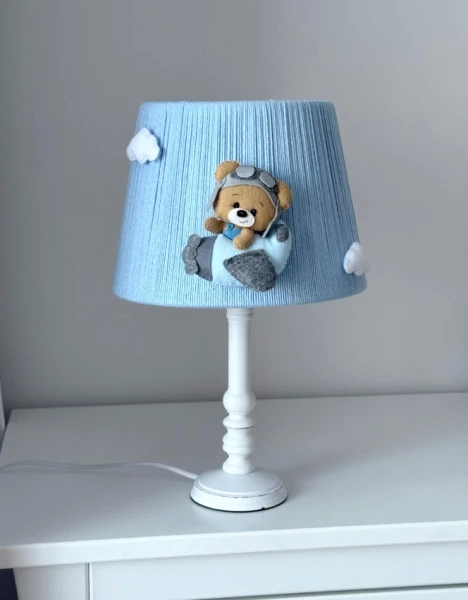 lampka nocna miś handmade