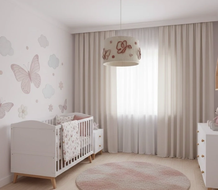 lampa w motylki handmade