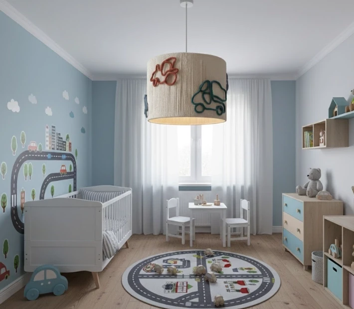 lampa pojazdy pokój chłopca