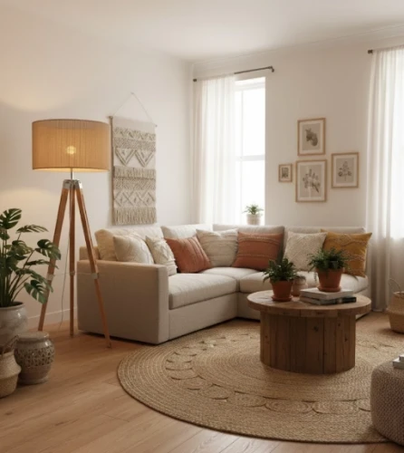 abażur ręcznie robiony lampa podłogowa wizualizacja