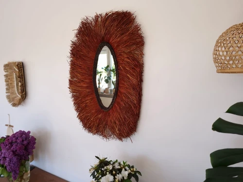 Lustro ścienne w stylu boho Patihome