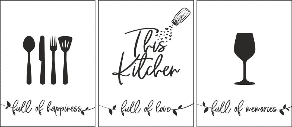 zestaw plakatów do kuchni