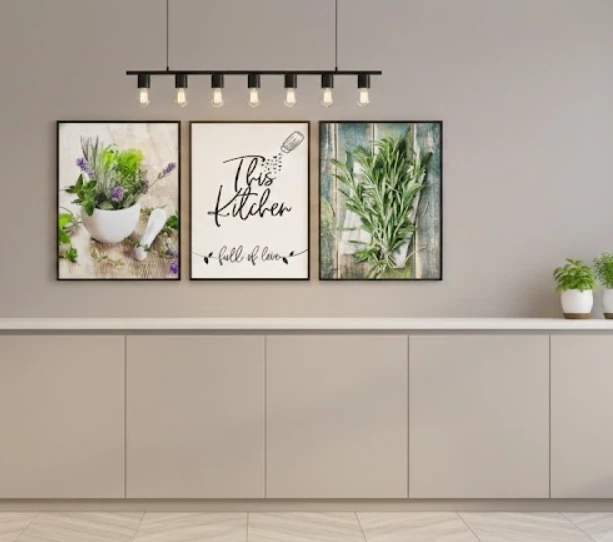 Zestaw plakatów do kuchni zioła