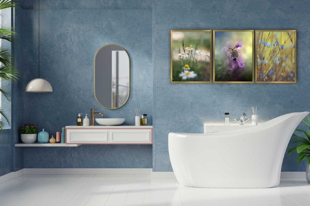 zestaw plakatów do łazienki