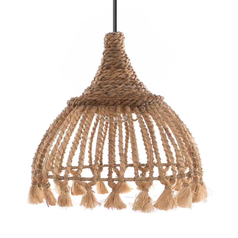 Ręcznie pleciony abażur boho