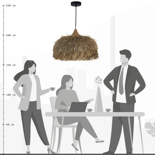 Lampa Boho balijskie rękodzieło 60x50 cm