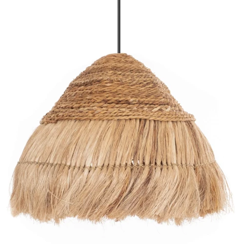 Zmień sypialnię w prywatną oazę spokoju.  lampa z włókna bananowca