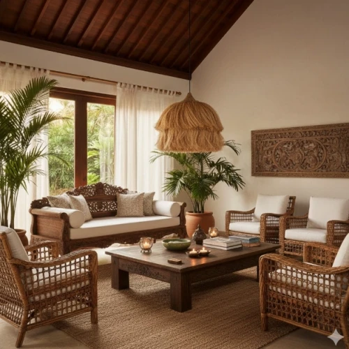 balijskie rękodzieło lampa 50x50