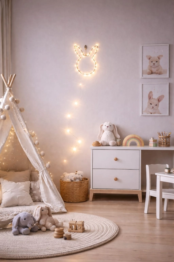 Pokoj  Dziecka lampka króliczek