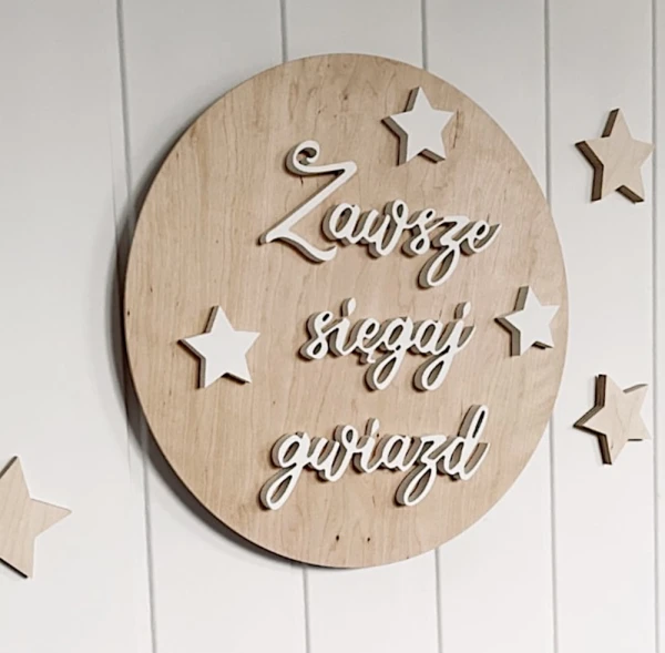 Zawsze sięgaj gwiazd - lampa led