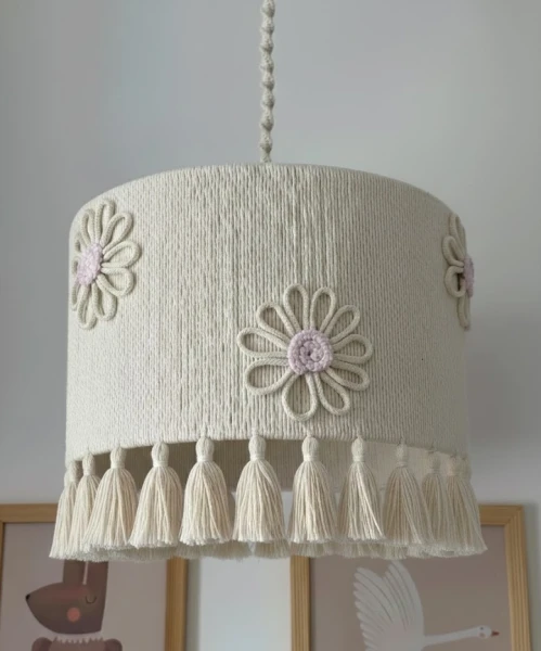 lampa wisząca sznurkowa naturalne kolory