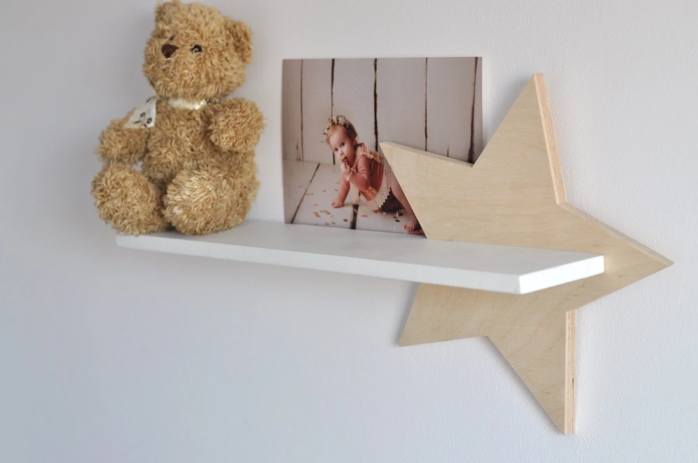 Półka Ścienna Gwiazdka | Dekoracja i Przechowywanie