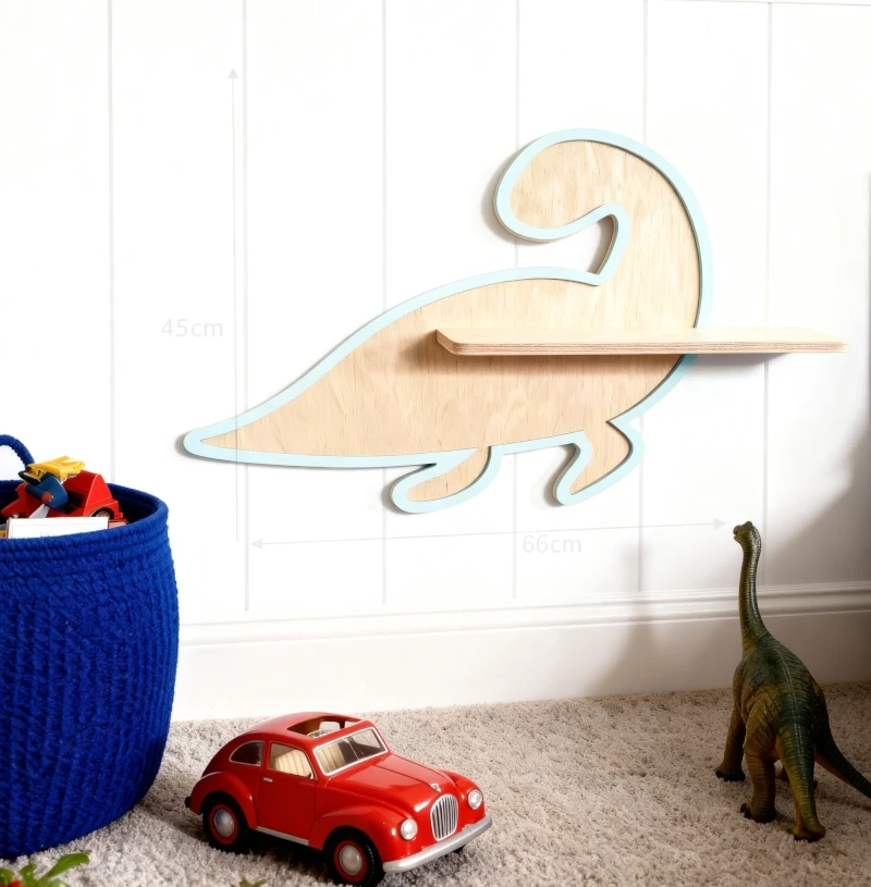 półka dinozaur do pokoju chłopca