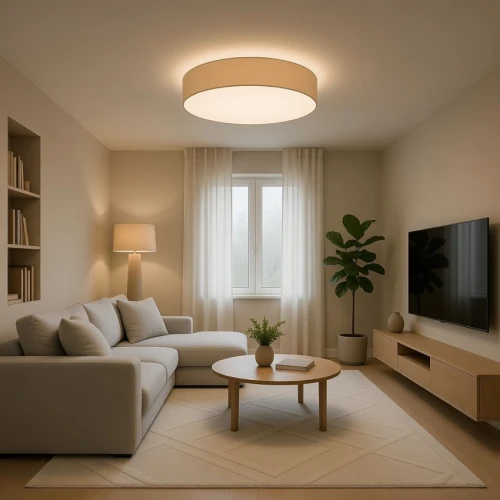 70 plafon materiałowy len