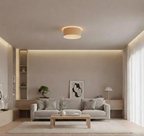 40 juta plafon do salonu japandi