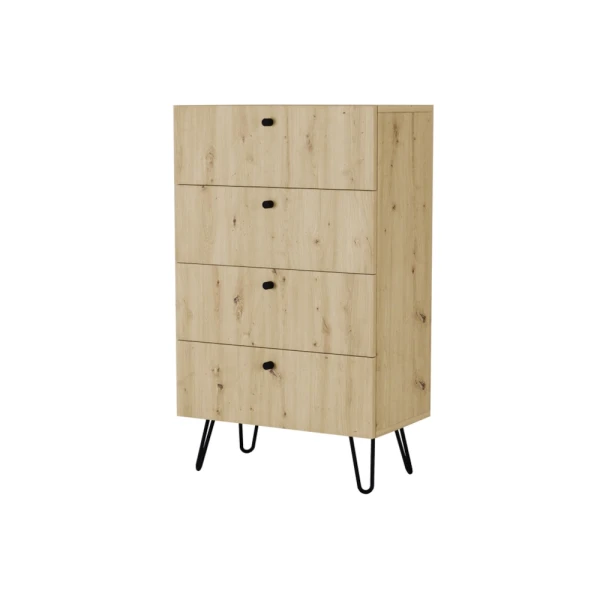 Komoda z szufladami Oulu kolor dąb artisan