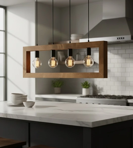 lampa industrialna nad wyspę kuchenną