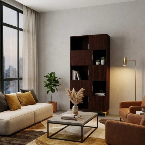 regal wenge nowoczesny salon