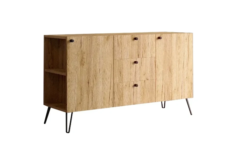 Komoda Posti z szufladami dąb