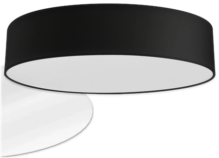 50 cm czarny plafon