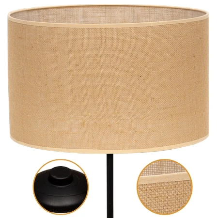 lampa podłogowa czarna noga