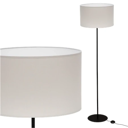 Abażur jasnoszary lampa do salonu