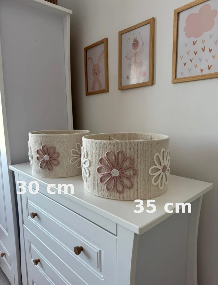 abażury w kwiaty 30 i 35 cm