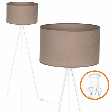 Lampa podłogowa z kablem w rurce