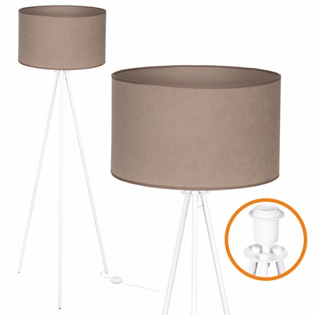 Lampa podłogowa z kablem w rurce