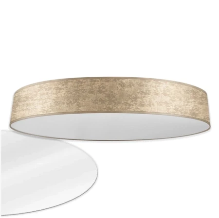 złoto brązowy plafon do salony - nowoczesne oświetlenie