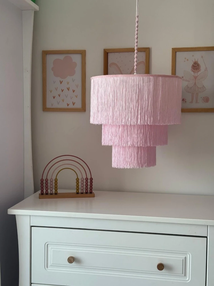 lampa handmade do pokoju dziewczynki