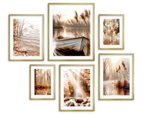 Zestaw 6 Plakatów Ciepłe Kolory